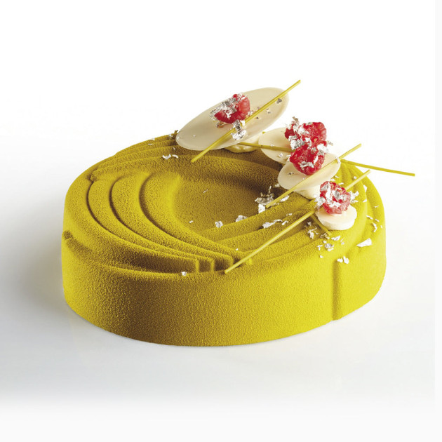 Moule Silicone Rond Strié Ø 18 x H 4,5 cm Pavocake