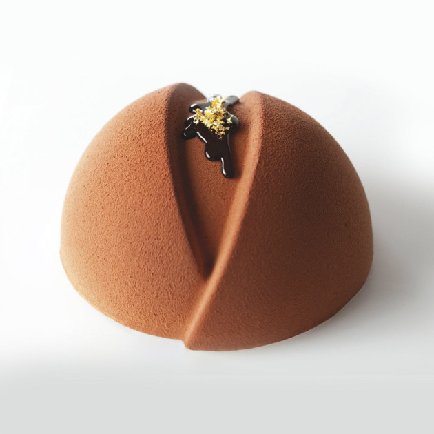 Moule Silicone Demi Sphère Croisée Ø 18 x H 9 cm Pavocake