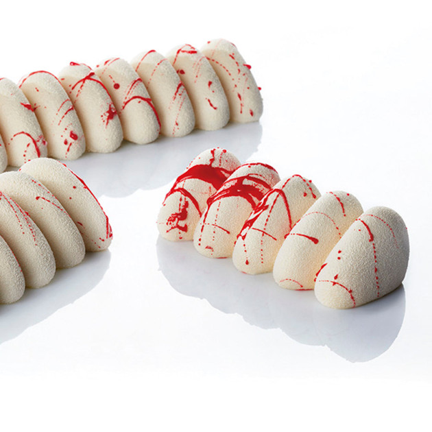 Moule Silicone Bûche Plummy 36 x 5 x H 3,6 cm (x5) Pavoflex