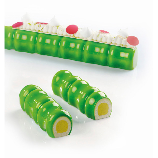 Moule Silicone Bûche Bambou 36 x 4 x H 3,8 cm (x5) Pavoflex