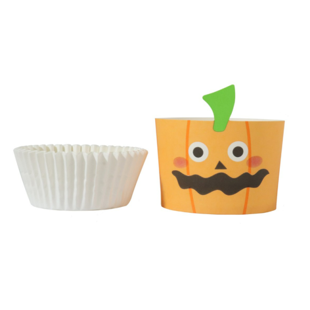 Kit Caissettes Cupcakes Halloween Citrouille (x12) PME
