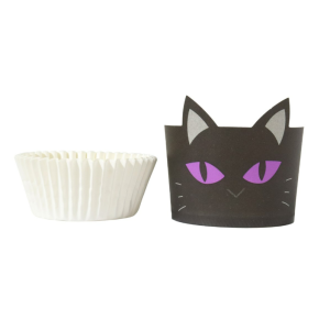 Kit Caissettes Cupcakes Halloween Chat Noir (x12) PME Kit Caissettes Cupcakes Halloween Chat Noir (x12) PME
