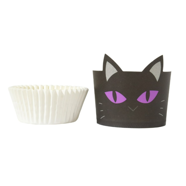 Kit Caissettes Cupcakes Halloween Chat Noir (x12) PME