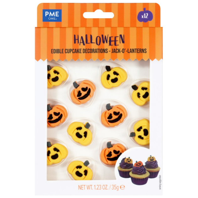 Décors en Sucre Citrouille (x12) PME