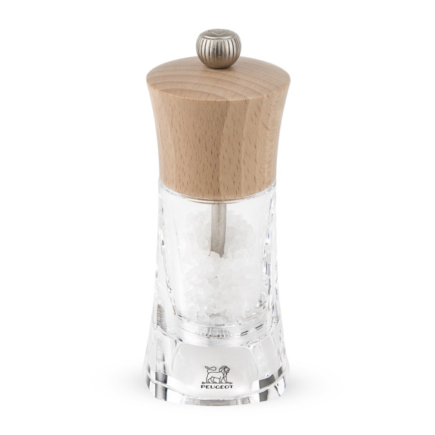 DEFAUT Moulin à Sel Oléron 14 cm Transparent-Bois Naturel Peugeot