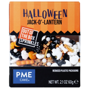 Décors en Sucre Citrouille Sprinkles Halloween 60 g PME Décors en Sucre Citrouille Sprinkles Halloween 60 g PME