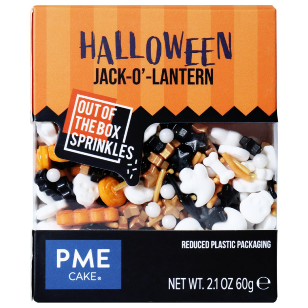Décors en Sucre Citrouille Sprinkles Halloween 60 g PME