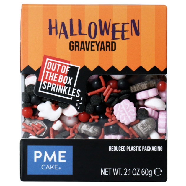 Décors en Sucre Cimetière Sprinkles Halloween 60 g PME