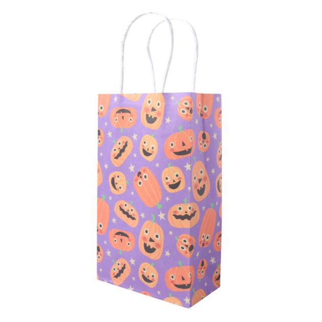 Sacs en Papier Citrouille Halloween (x4) PME