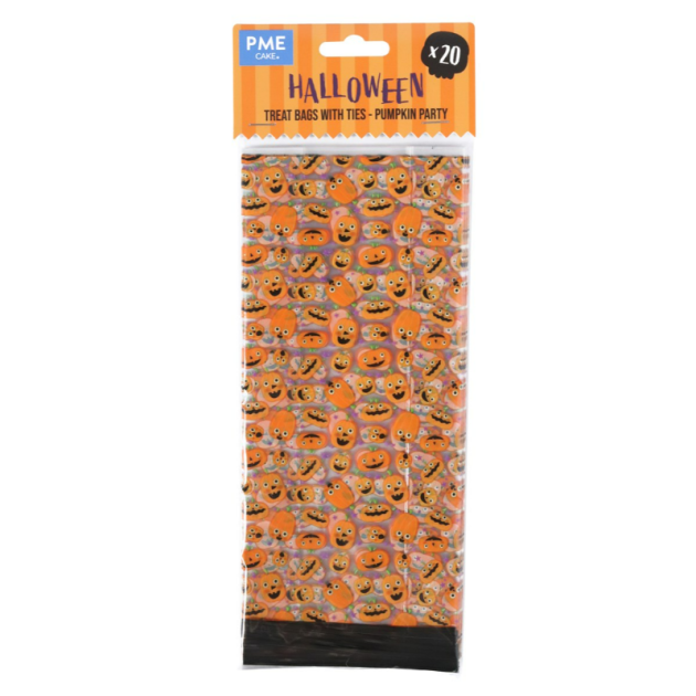Sachet Bonbon Fête des Citrouilles 24,1 x 10 cm (x20) PME