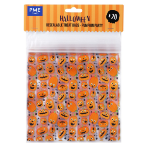 Sachet Bonbon Refermable Fête des Citrouilles 18,3 x 17,5 cm (x20) Sachet Bonbon Refermable Fête des Citrouilles 18,3 x 17,5 cm (x20)