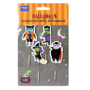 Cake Topper Personnages Halloween (x24) PME