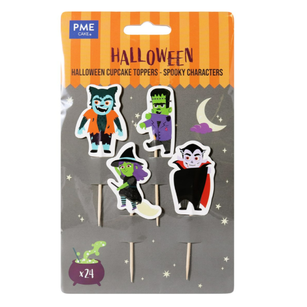 Cake Topper Personnages Halloween (x24) PME