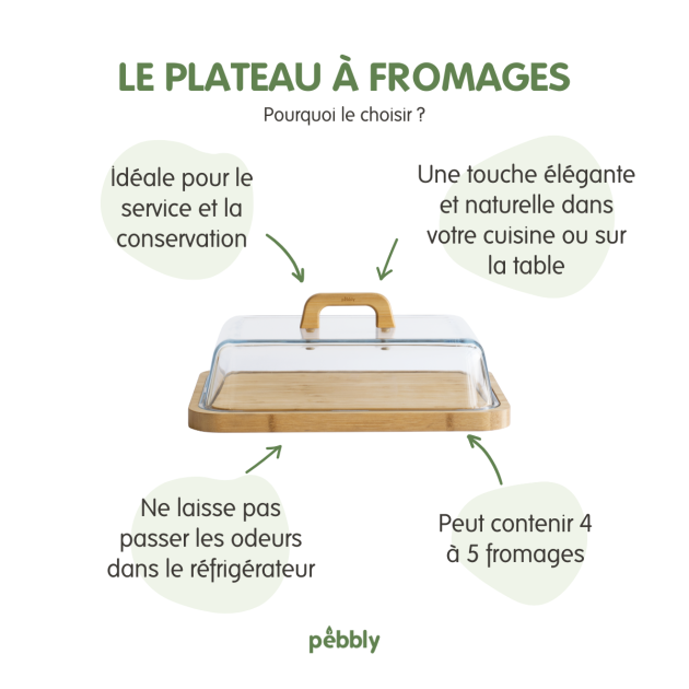 Boîte pour Fromages Pebbly Boîte pour Fromages Pebbly