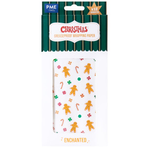 Papier Sulfurisé Pain d'Épices 40 x 40 cm (x12) PME Papier Sulfurisé Pain d'Épices 40 x 40 cm (x12) PME