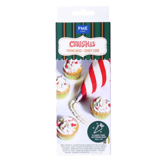 Poche à Douille Jetable Candy Cane 30 cm (x12) PME