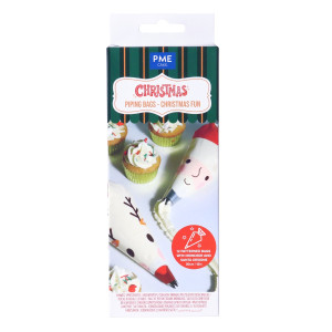 Poche à Douille Jetable Christmas Fun 30 cm (x12) PME Poche à Douille Jetable Christmas Fun 30 cm (x12) PME