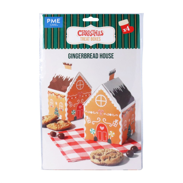 Boîte à Bonbon Maison en Pain d'Épices 12,5 x 8,7 cm (x4) PME