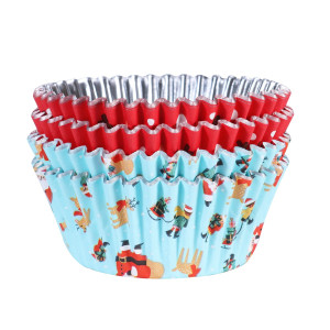 Caissettes Cupcakes Père Noël et Rudolph (x60) PME Caissettes Cupcakes Père Noël et Rudolph (x60) PME