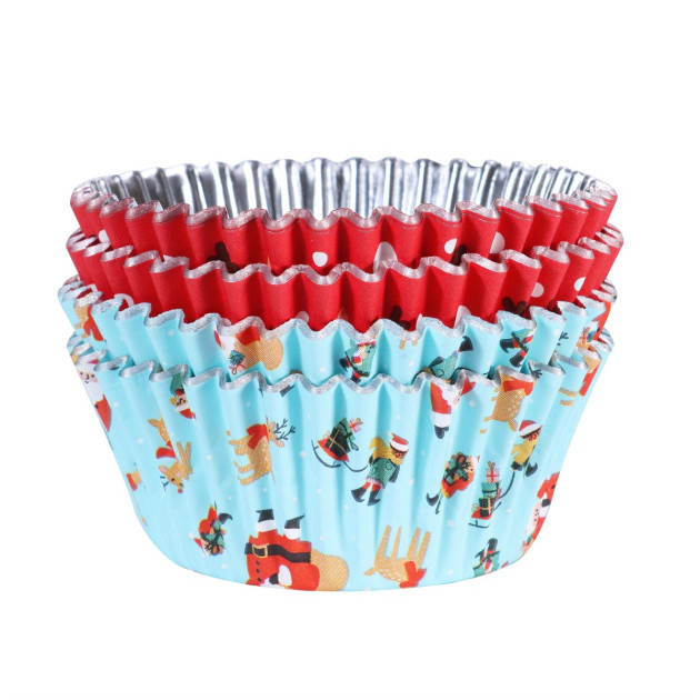 Caissettes Cupcakes Père Noël et Rudolph (x60) PME