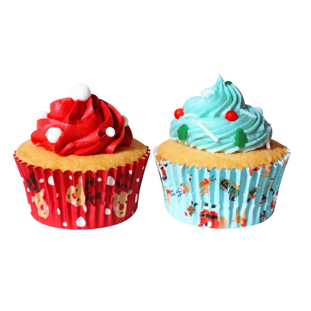 Caissettes Noël pour Cupcakes