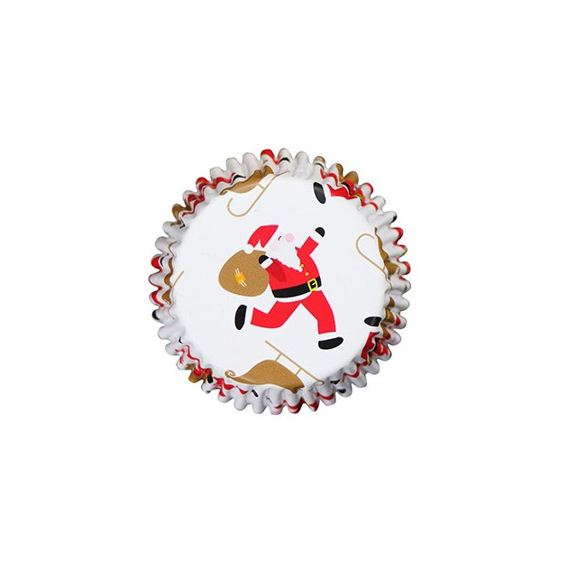 Caissettes Cupcakes Père Noël et Traîneau (x30) PME