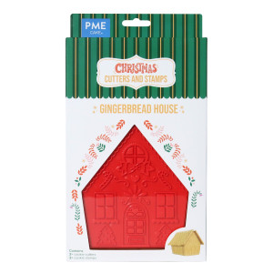 Emporte-Pièces avec Embosseurs Maison en Pain d'Épices (x3) PME Emporte-Pièces avec Embosseurs Maison en Pain d'Épices (x3) PME
