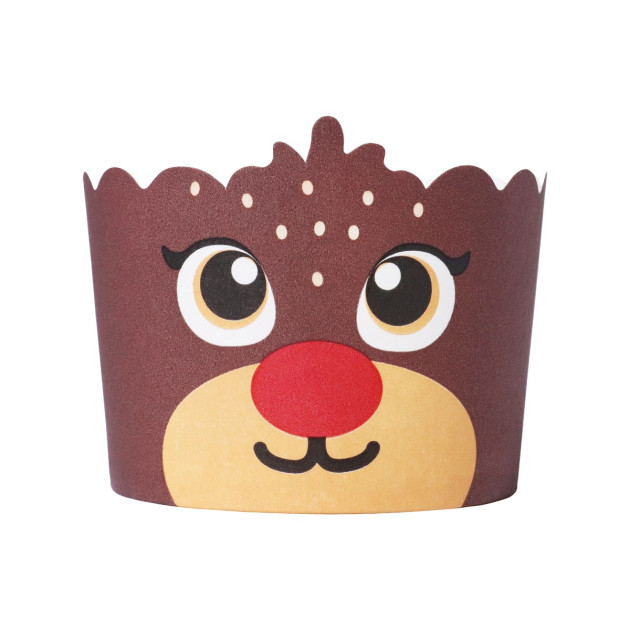 Caissettes pour Cupcakes Rennes de Noël