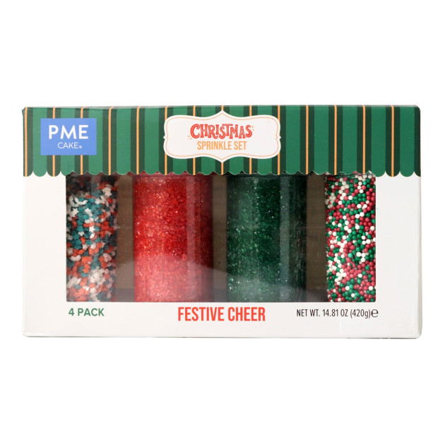 Décors en Sucre Joie Festive (x4) 420 g PME