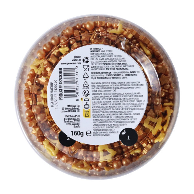 Sprinkles de Noël PME Sprinkles de Noël PME