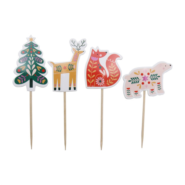 Cupcakes Toppers de Noël Cupcakes Toppers de Noël