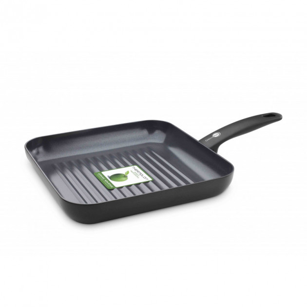 Poele en Ceramique Grill carre 28 cm. collection CAMBRIDGE GreenPanâ„¢