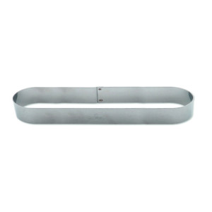 Cercle Oblong Inox 24 x 6 cm Gobel