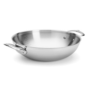 Wok Inox Bombé 2 Anses Affinity (Collection 2) Ø 32 cm De Buyer Wok Inox Bombé 2 Anses Affinity (Collection 2) Ø 32 cm De Buyer