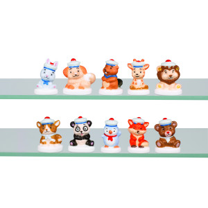 Fèves Animaux Moussaillons Nordia (x10)