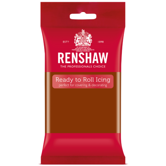 DLUO Dépassée Pâte à Sucre Pro Marron Foncé 250g Renshaw