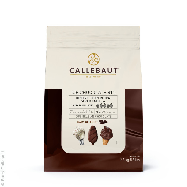 DLUO Courte Ice Chocolate Noir 2,5kg Callebaut