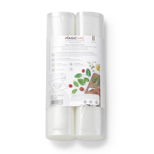 Rouleau pour Machine Sous Vide Alimentaire 30 x 600 cm (x2) Magic Vac