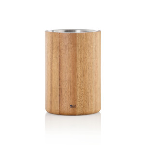 Seau Rafraîchisseur à Vin Bois et Inox Ø 13,5 x H 19,5 cm AdHoc Seau Rafraîchisseur à Vin Bois et Inox Ø 13,5 x H 19,5 cm AdHoc