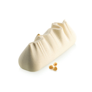 Moule à Bûche Silicone Montagne 25 x 8 x H 8 cm Silikomart 3D Design Moule à Bûche Silicone Montagne 25 x 8 x H 8 cm Silikomart 3D Design