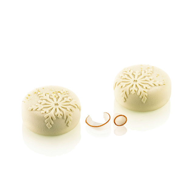 Moule Silicone Mini Neige Ø 7 x H 3 cm (x6) Silikomart 3D Design