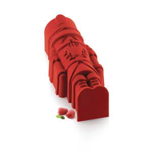 Moule à Bûche Silicone Casse-Noisette 25,3 x 9 x H 7,5 cm Silikomart 3D Design Moule à Bûche Silicone Casse-Noisette 25,3 x 9 x H 7,5 cm Silikomart 3D Design