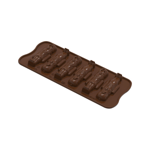 Moule Silicone Chocolat Casse-Noisette 2,6 x 8,4 x H 1,4 cm (x6) Easy Choc Silikomart