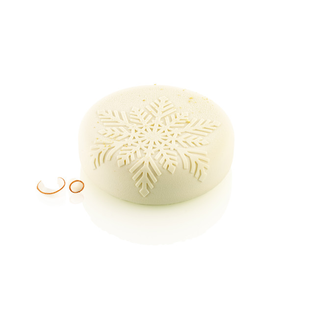 Moule Silicone Neige Ø 17 x H 5,3 cm Silikomart 3D Design
