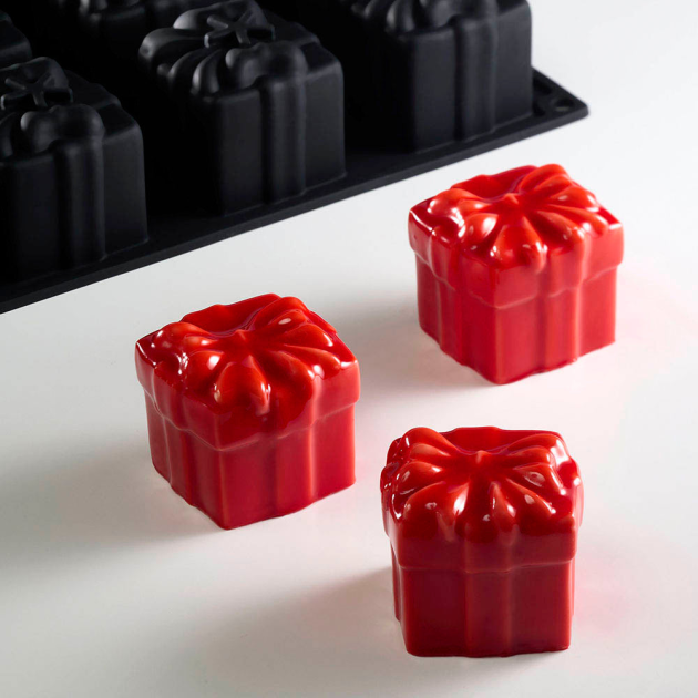 Moule Silicone Cadeau 5,5 x H 5,5 cm (x20) Pavoflex