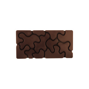 DEFAUT Moule Tablette Chocolat Camouflage 15,4 x 7,7 cm x H 0,8 cm (x3) Pavoni
