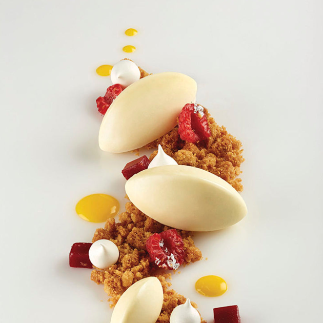 Moule Silicone Quenelle 6,6 x 3,3 x H 3 cm (x49) Pavoflex