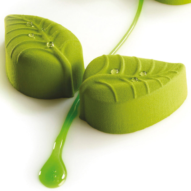 Moule Silicone Feuille 8,6 x 5,6 x H 3,8 cm (x24) Pavoflex