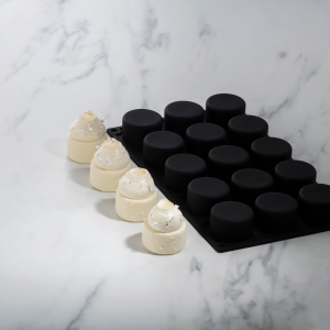 Moule Silicone Cylindre 4,5 x H 2,8 cm (x15) Pavoflex