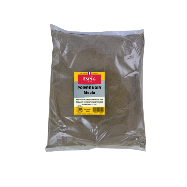 Poivre Noir Moulu 1 kg